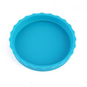 1pc Silicone Can Lid; Soda Water Silicone Closure; Beverage No Leak; Silicone Can Stopper; 2.6*0.5 Inches - Blue