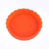 1pc Silicone Can Lid; Soda Water Silicone Closure; Beverage No Leak; Silicone Can Stopper; 2.6*0.5 Inches - Orange