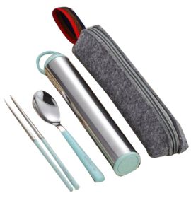 Portable Stainless Steel Flatware Spoon Chopsticks Tableware Set [E] - GY-HOM13299191-MIYA00587