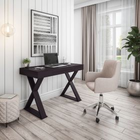 Techni Mobili Trendy Writing Desk with Drawer, Espresso - as Pic
