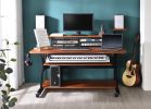 ACME Willow Music Desk, Cherry & Black Finish OF00990 - as Pic