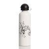 Biggdesign Clef Sign Aluminum Water Bottle 750 Ml - White