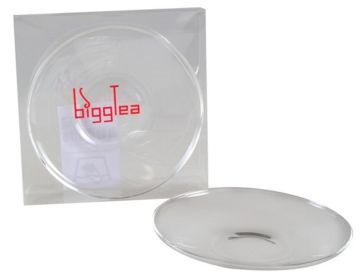 BiggTea Double Wall Espresso Saucer - Transparent