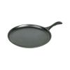 Cast Iron 10.5" Seasoned Round Griddle - Black