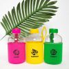 Biggdesign Moods Up Loved Glass Flask with Neoprene Cover 600 Ml - Pink