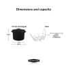 21.5-Quart Water Bath Canner with Jar Rack - black