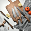 Cohesion Knife Magnetic Strip & 5 Pcs Kitchen Knife Set - Magnetic Knife Holder for Wall Stainless Steel Chef Knife - Cohesion