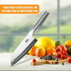 EaZy MealZ 2-Piece Knife Set 7-inch Santoku Knife and 4-inch Chef's Knife, Super Sharp Stainless Steel - Eazy Mealz