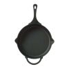 Timeless Beauty Pre-Seasoned Plus 12" Cast Iron Fry Pan - black.