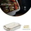 Stoneware Rectangular Baker, Baking Dish, Black & White Dot, 2-Piece Set - Black