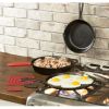 Cast Iron 10.5" Seasoned Round Griddle - Black