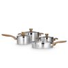 Serenk Definition Stainless Steel 7 Pieces Cookware Set - Default Title