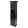 Alps Tall Cabinet with Glass Door and Drawer - 20871