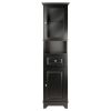 Alps Tall Cabinet with Glass Door and Drawer - 20871