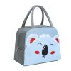 1pc Cartoon Rabbit Animal Cute Bento Bag; School Insulation Lunch Box; Lunch Bag - Coffee Bear