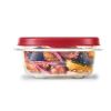 EasyFindLids 24 Piece Food Storage Containers Variety Set, Red - Red