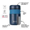 Built 16-Ounce Stainless Steel Double Wall Vacuum Insulated Food Jar in Blue - BUILT
