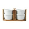 Better Homes & Gardens Acacia Wood Ramekin Caddy Set, 1.12 pounds - Better Homes & Gardens