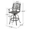 ALFRESCO KD SWIVEL BARSTOOL - as Pic
