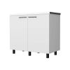 Carter White 2 Utility Sink and Cabinet - as Pic
