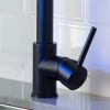 LED Commercial Kitchen Faucet with Pull Down Sprayer, Single Handle Single Lever Kitchen Sink Faucet - as Pic