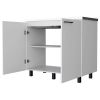 Carter White 2 Utility Sink and Cabinet - as Pic