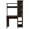 DEPOT E-SHOP Aramis Desk, Five Shelves, Two Superior Shelves, Smokey Oak - as Pic