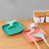 1pc; Multifunctional Household Pot Lid Holder; Kitchen Pot Lid Holder; Countertop Shelf; Spoon Shovel Chopsticks Holder - Green