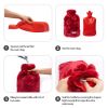 Biggdesign Cats Red Wine Hot Water Bottle - Claret red