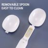 Weighing Spoon Scale Home Kitchen Tool Electronic Measuring Coffee Food Flour Powder Baking LCD Digital Measurement adjustable - Emerald Green