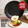 12" Non-Stick Frying Pan, Black - Black