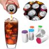 1pc Silicone Can Lid; Soda Water Silicone Closure; Beverage No Leak; Silicone Can Stopper; 2.6*0.5 Inches - Green