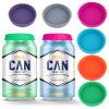 1pc Silicone Can Lid; Soda Water Silicone Closure; Beverage No Leak; Silicone Can Stopper; 2.6*0.5 Inches - Green