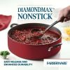 Easy Clean 14" Nonstick Family Pan, Jumbo Cooker With Lid - red