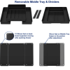 SimpleHouseware Expandable Kitchen Drawer Flatware Organizer, Black - Simple Houseware