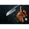 EaZy MealZ 2-Piece Knife Set 7-inch Santoku Knife and 4-inch Chef's Knife, Super Sharp Stainless Steel - Eazy Mealz