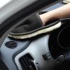 Car Wash Gloves; Car Glass Cleaning Tool - black