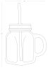 Paşabahçe 80388 Metal Green Cup with Lid, Straw and Handle, 450 cc - Default Title
