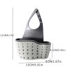 1 Pc Sink Sponge Rack; Sink Organizer Silicone Storage Box; Hangable Multifunctional Drainage Adjustable Shoulder Strap; Sponge Rack - Pink