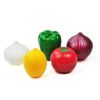 Creative Kitchen Refrigerator Vegetable Fruits Crisper Containers Onion Avocado Tomatoes Lemon Fresh Storage Box - Green Pepper