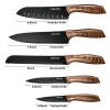 Cohesion Knife Magnetic Strip & 5 Pcs Kitchen Knife Set - Magnetic Knife Holder for Wall Stainless Steel Chef Knife - Cohesion