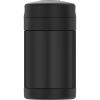 16oz Insulated Food Jar with Folding Spoon, Matte Black - black