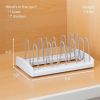 Adjustable Lid Organizer, Standard, White - White
