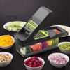 Multifunctional Vegetable Cutter Meat Slicer Potato Shredder - Grey