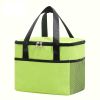 1pc Thicker Portable Thermal Ice Bag; Oxford Handle Lunch Box Bag; Outdoor Lunch Bag - Sky Blue