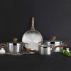 Serenk Definition Stainless Steel 7 Pieces Cookware Set - Default Title