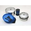 22-Piece Mess Kit and Pans Set with Mesh Carrying Bag - Silver