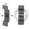 10pcs ABS Square Cord Winders; Flexible Cord Holders; Kitchen Cord Organizers - Black - 10pcs