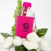 Biggdesign Moods Up Loved Glass Flask with Neoprene Cover 600 Ml - Pink
