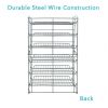 6-Tier Gravity Fed Canrack Kitchen Cabinet Organizer, 15.6" L x 11.75" W x 23.25" H, Silve - Silve